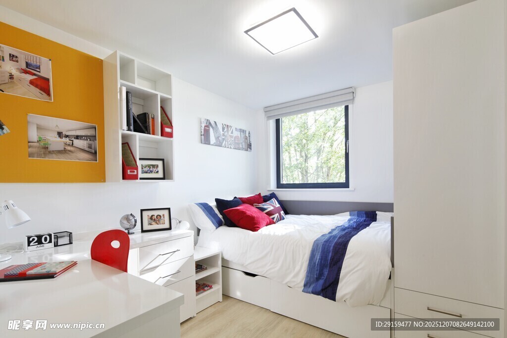 现代简约风儿童卧室一角