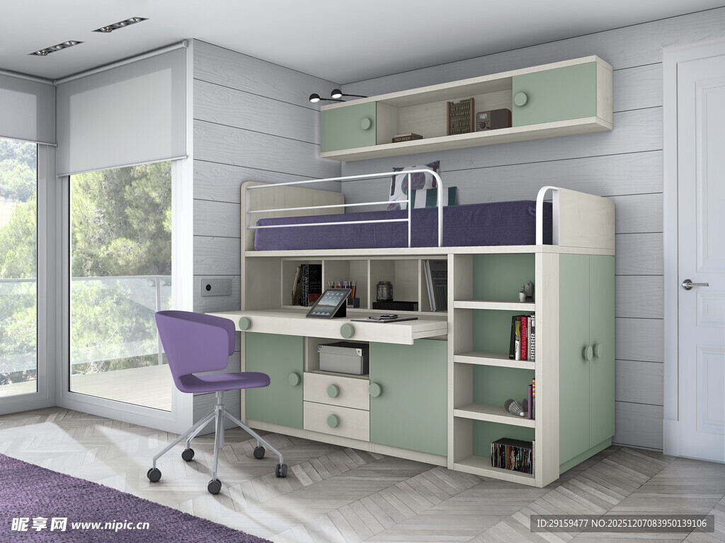 现代简约风儿童卧室家具