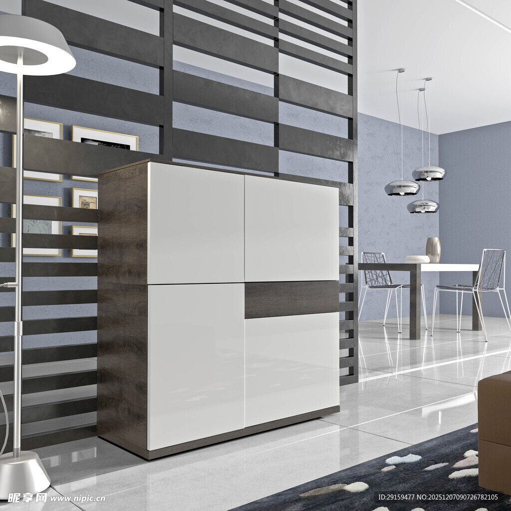 现代简约风格的室内储物柜