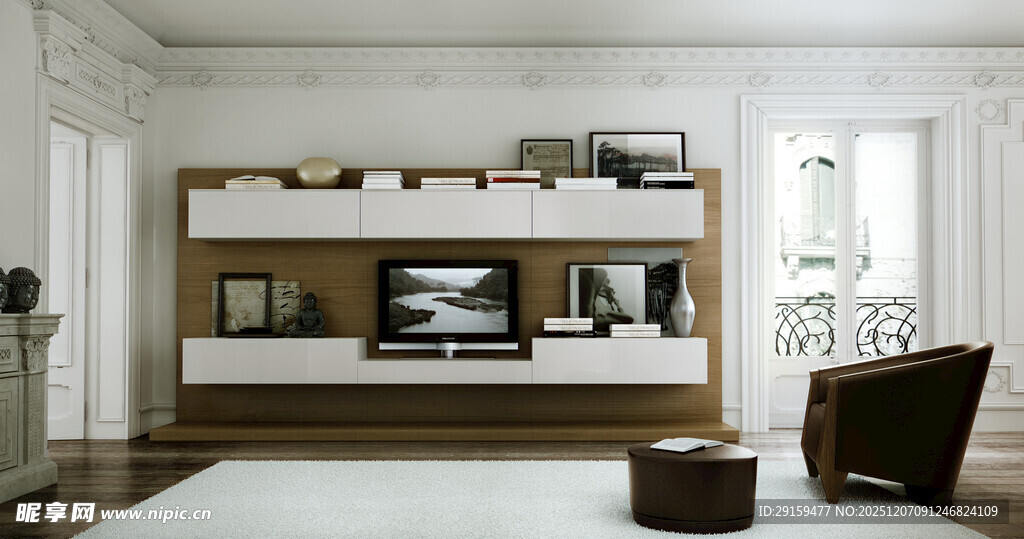 现代简约风客厅电视柜展示