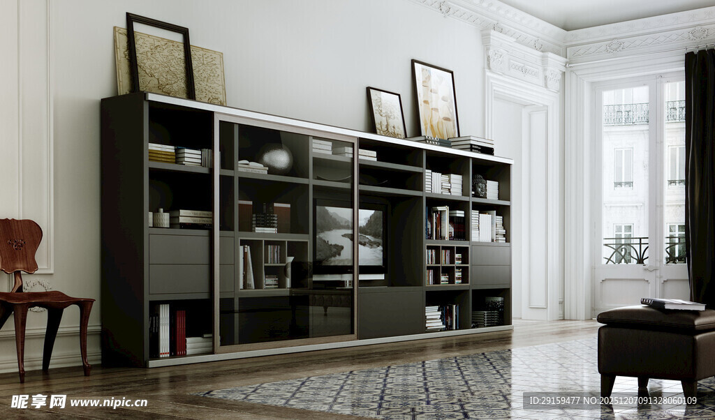 现代简约风格书房陈列