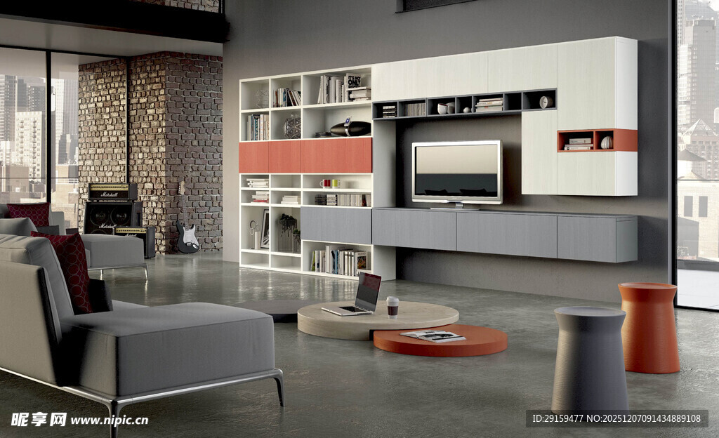 现代时尚厨房家居场景