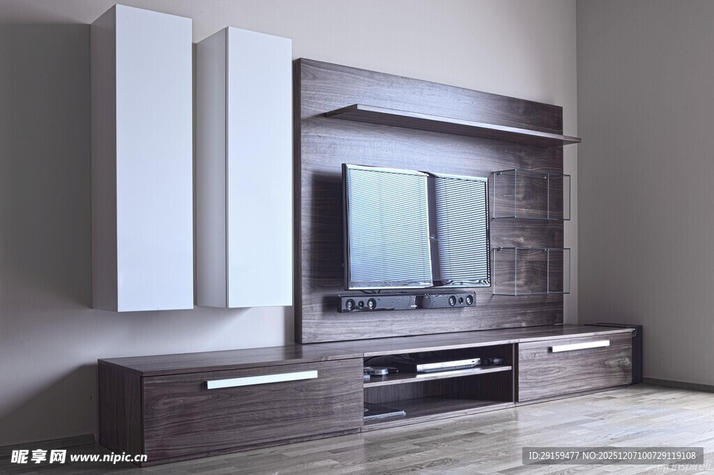 现代简约风格电视墙组合