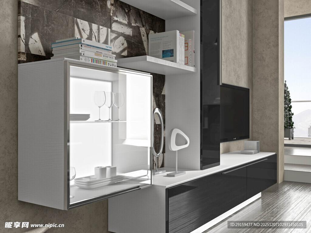 现代简约风格客厅电视柜