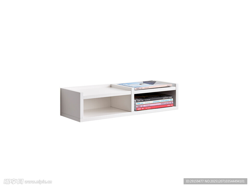 简约白色电视柜