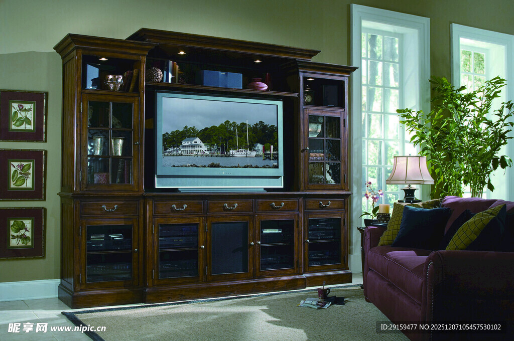 木质客厅电视柜家居展示