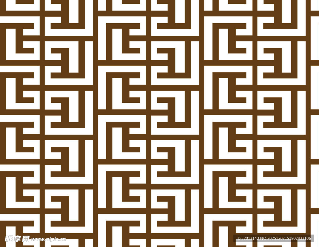 几何回纹图案设计