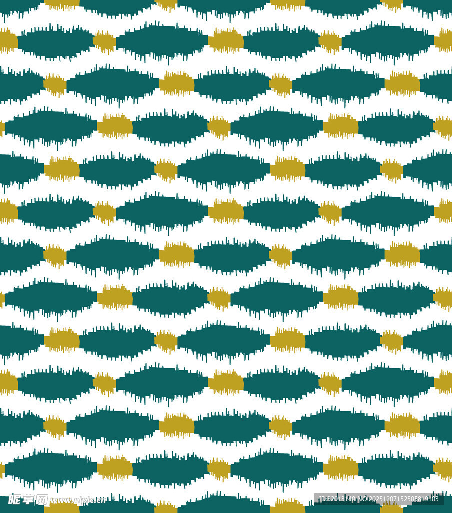 几何鱼形图案无缝背景