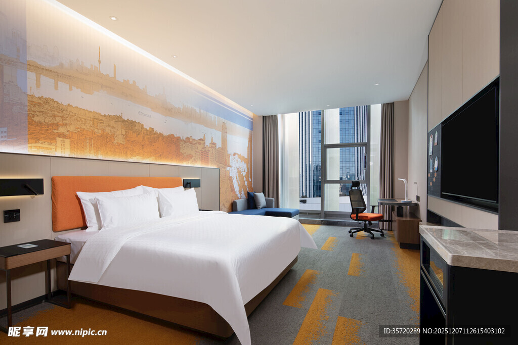 现代简约风格酒店客房