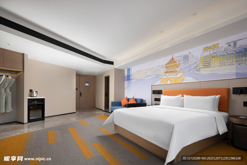 现代简约风格酒店客房