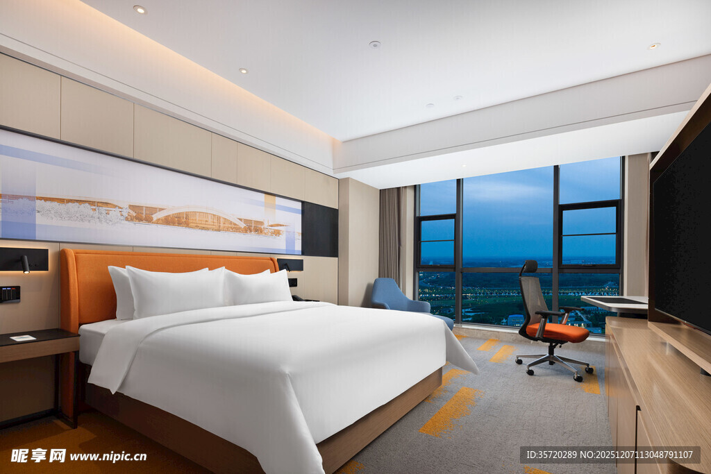 豪华现代风格酒店客房