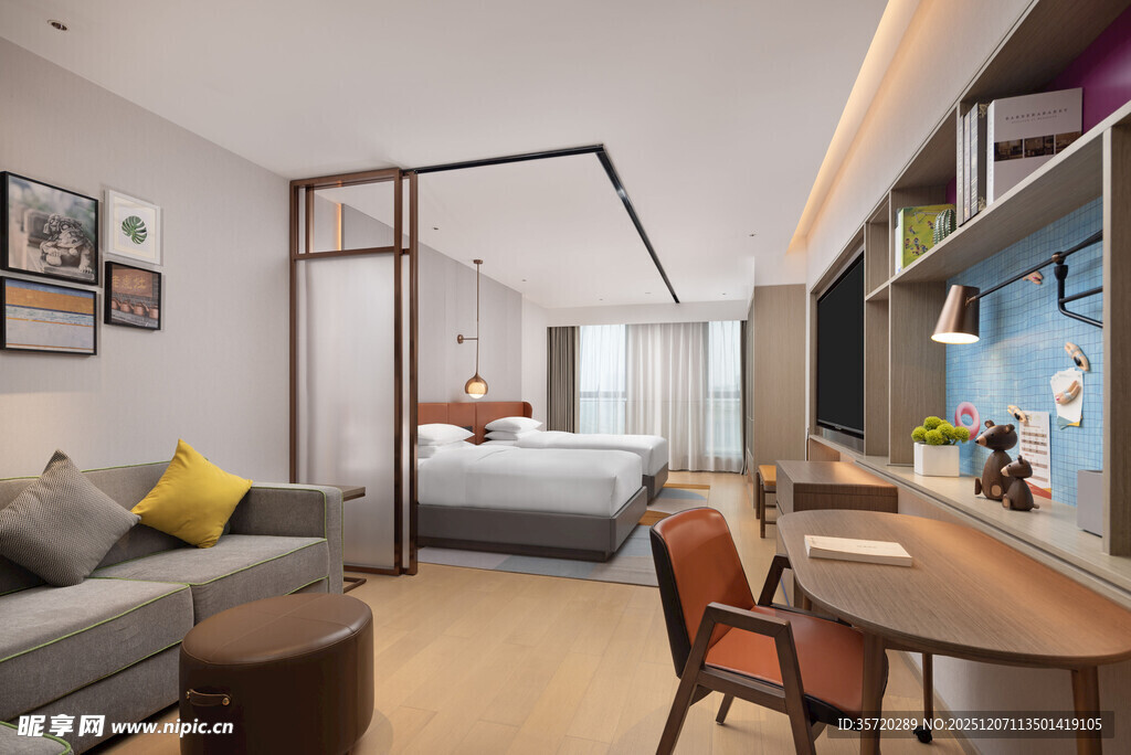 现代简约风开放式家居空间