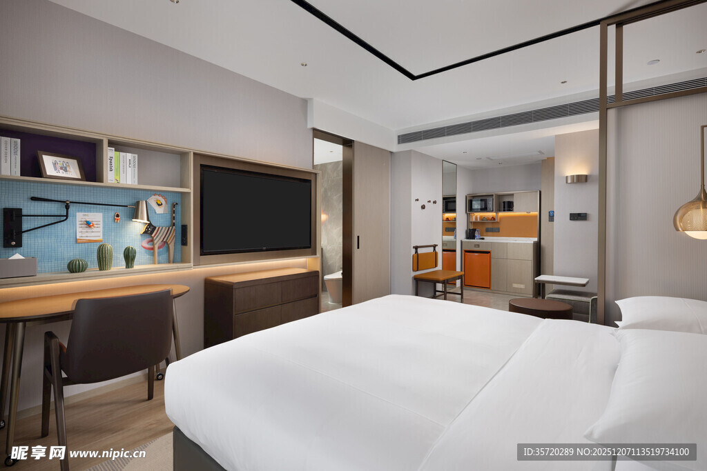 现代简约风格的舒适卧室