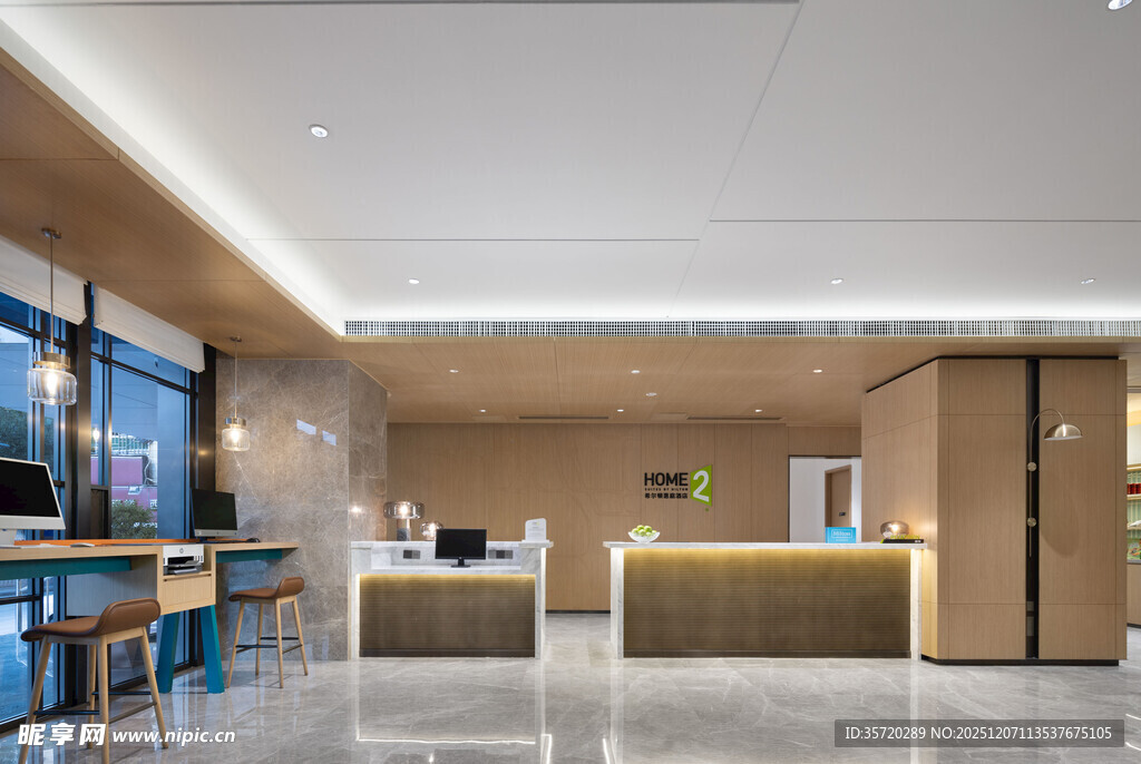 现代简约风格办公接待区