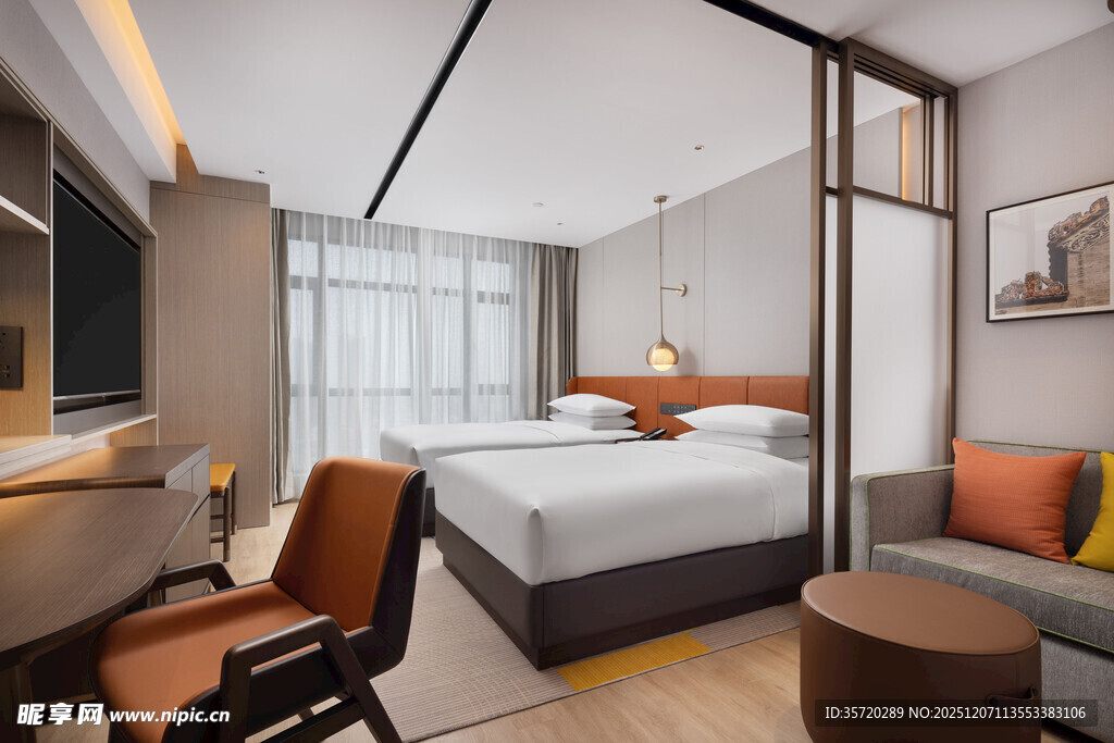 现代简约风格舒适酒店客房