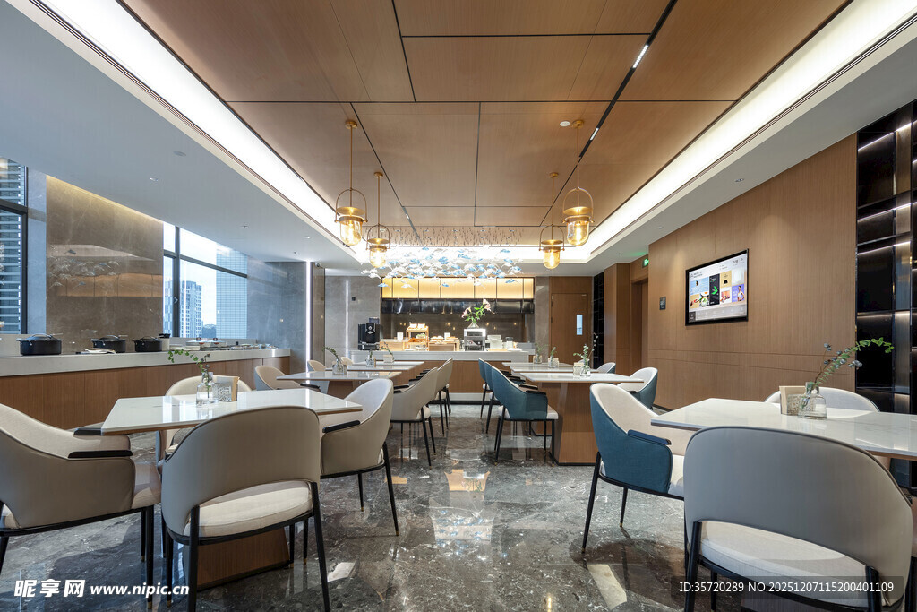 现代风格餐厅室内场景
