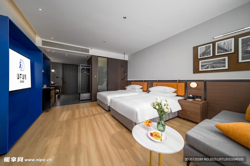 现代简约风格酒店客房