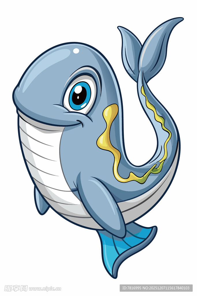 可爱卡通鲸鱼形象