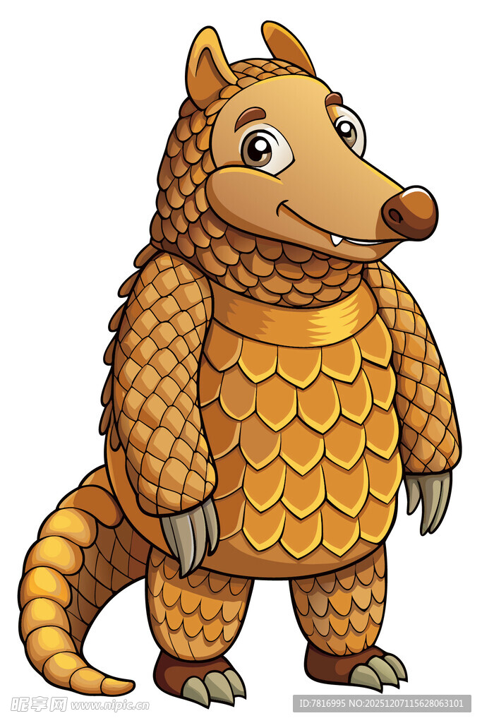 卡通穿山甲形象