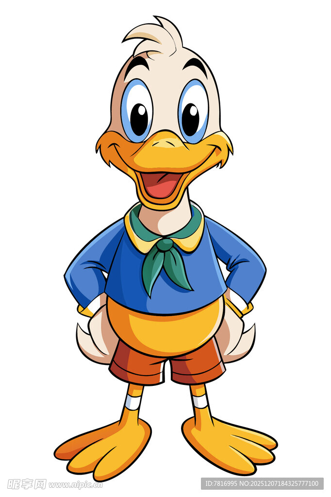 可爱卡通鸭子形象