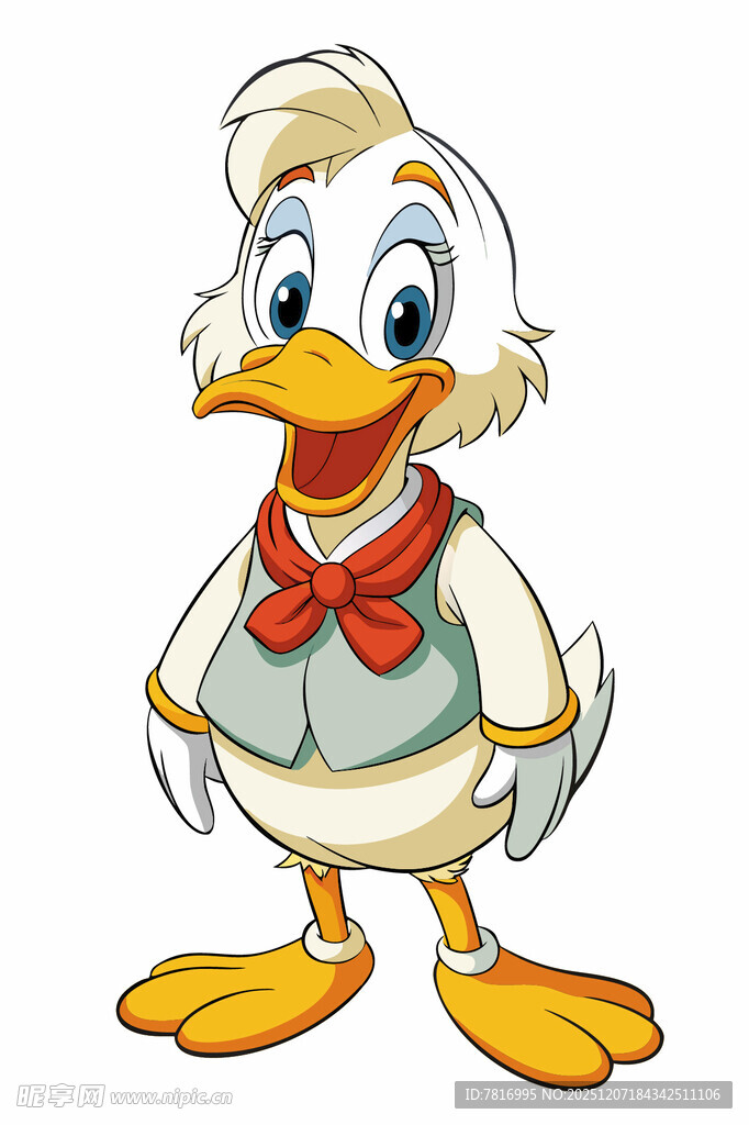 可爱鸭子卡通形象