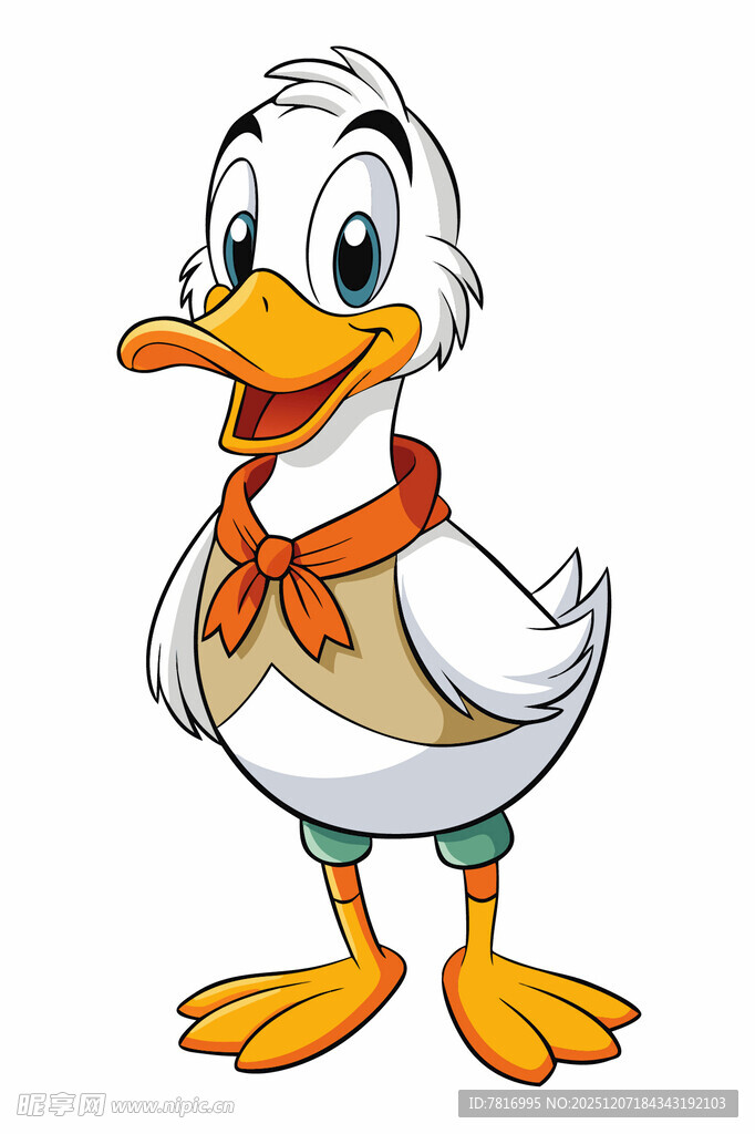 可爱卡通鸭子形象