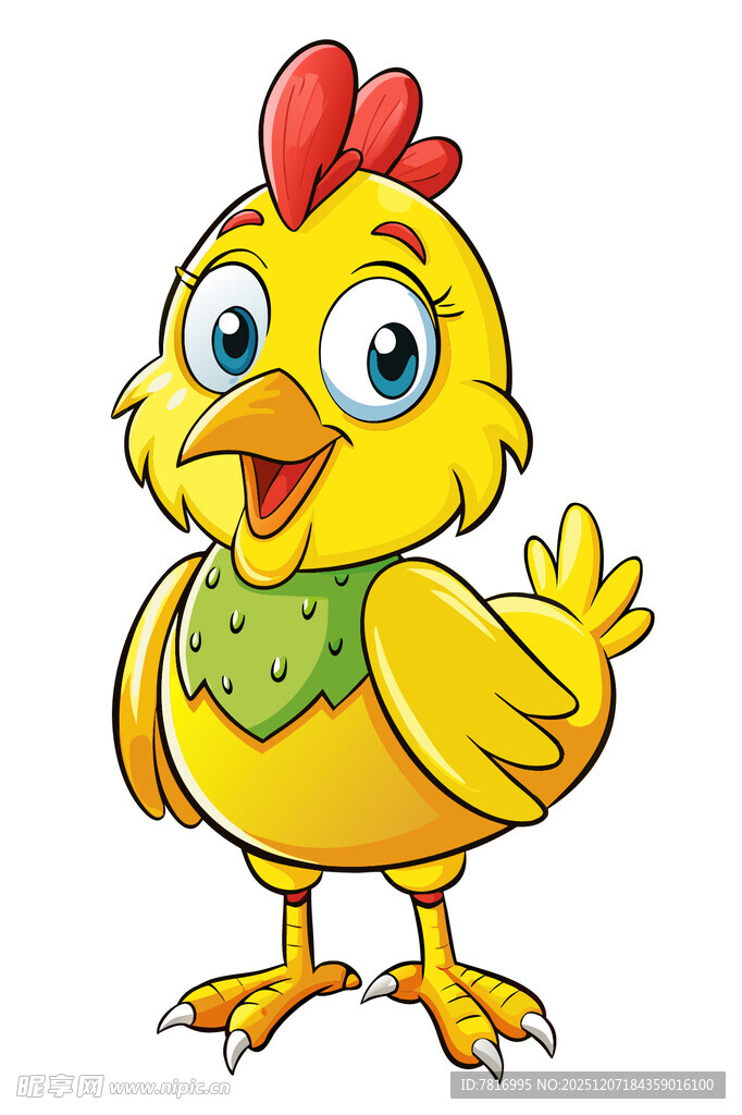可爱小黄鸡卡通形象