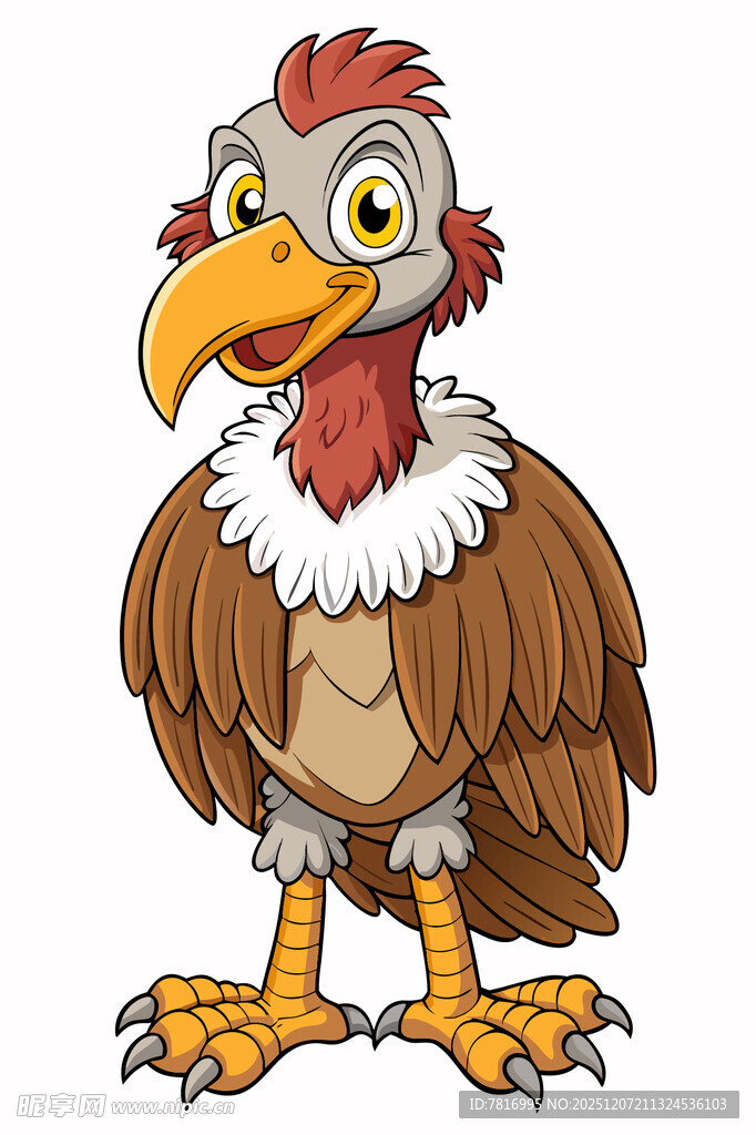 卡通秃鹫形象
