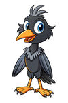可爱卡通乌鸦形象