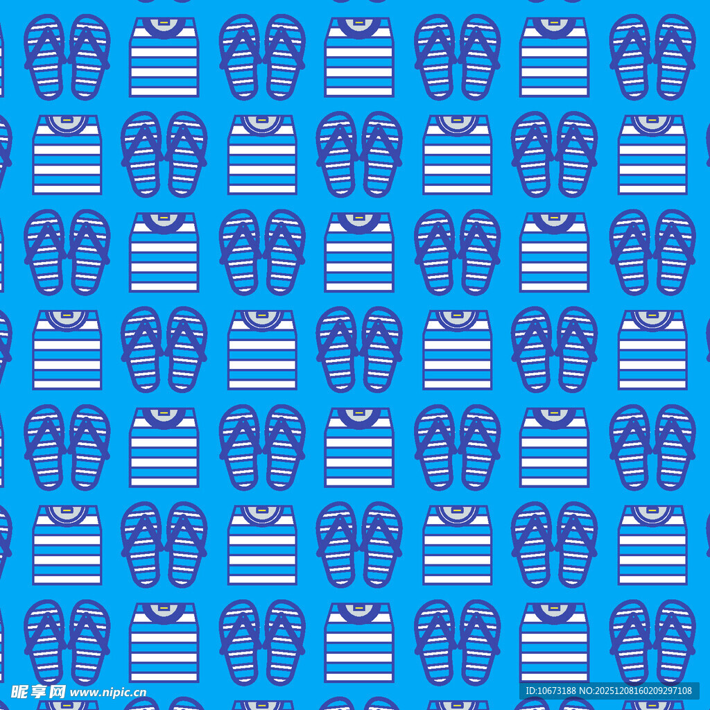 蓝色条纹图案的礼物排列