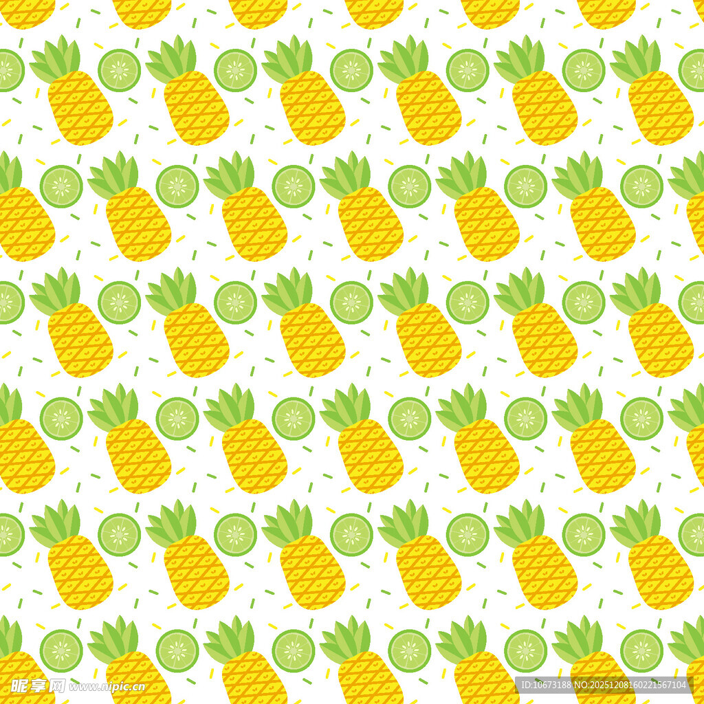 菠萝图案背景