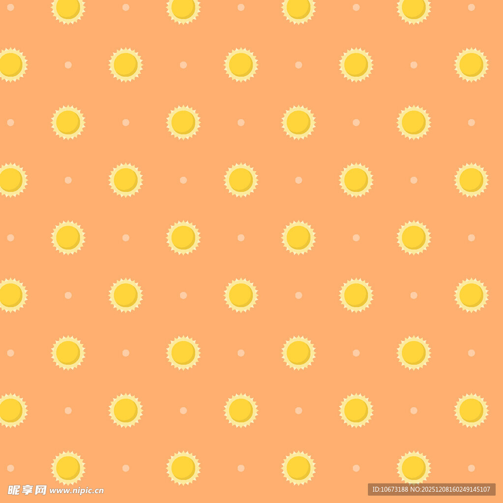 黄色圆点简约背景图案