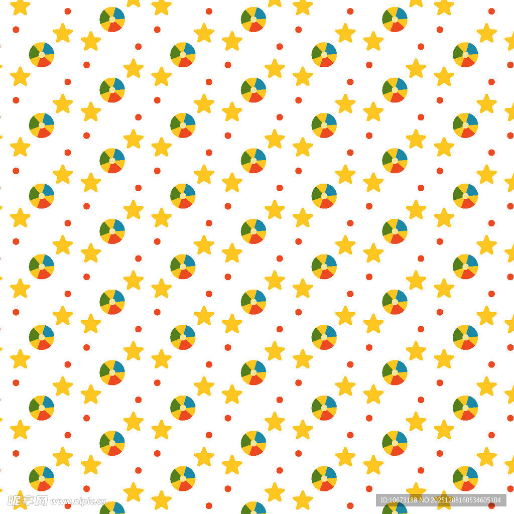 多彩水果星星图案背景