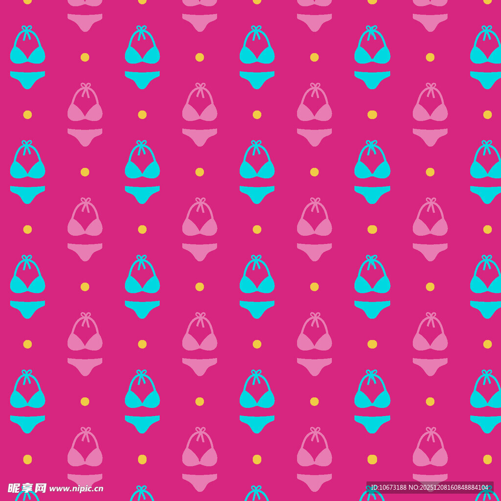 粉色背景的多彩蛋糕图案