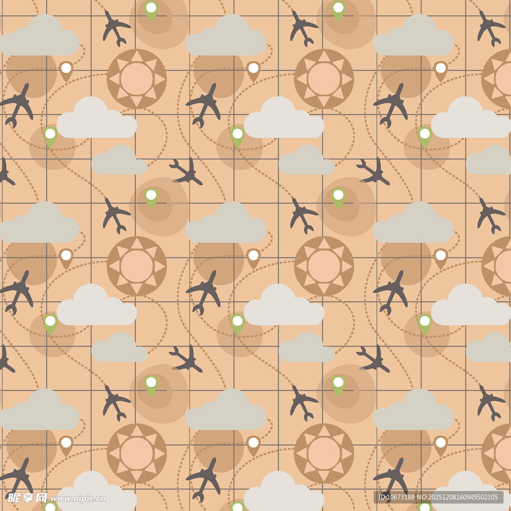 复古风几何图案背景纹理