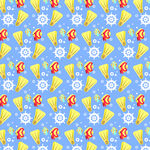 海洋主题无缝图案背景