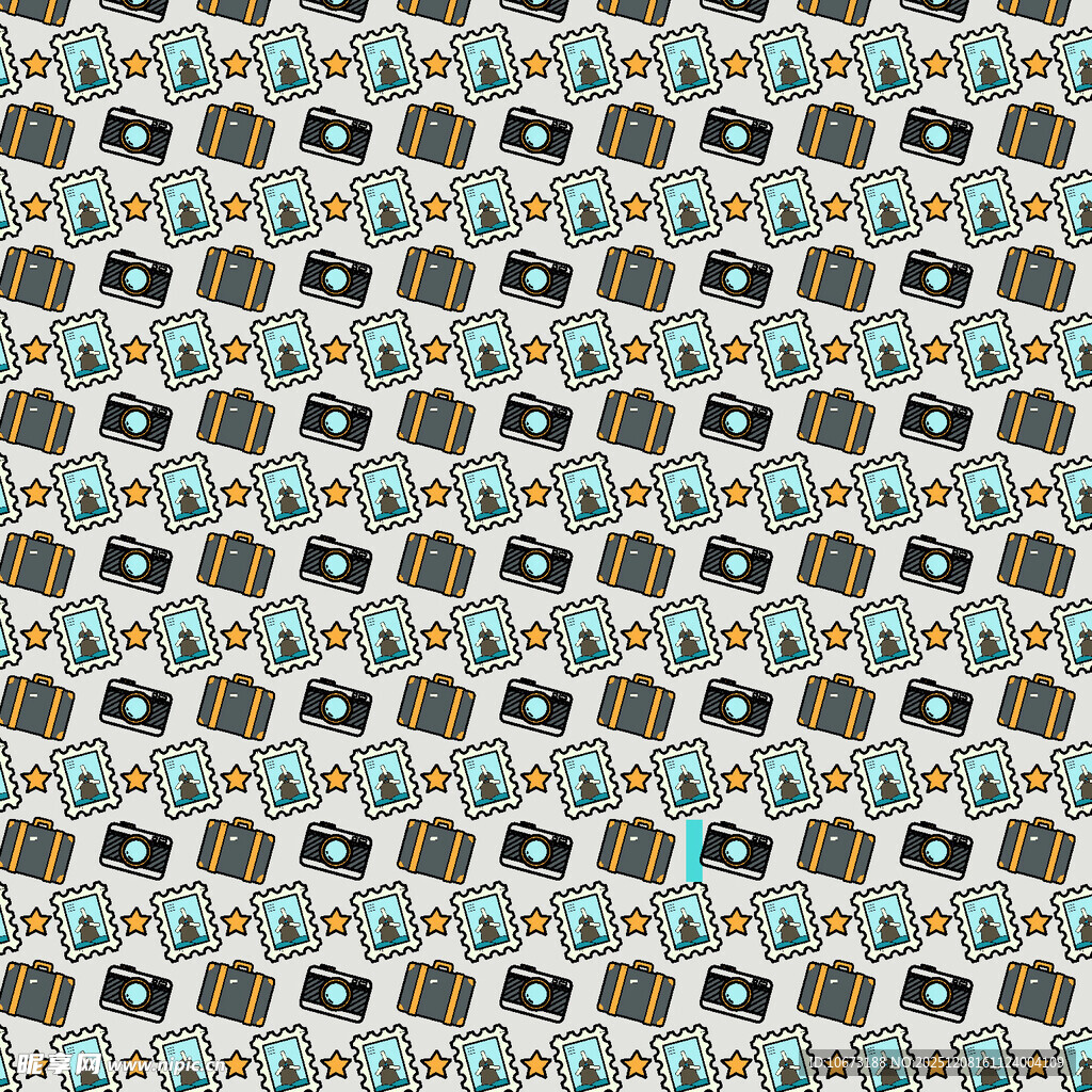 复古相机图案背景纹理