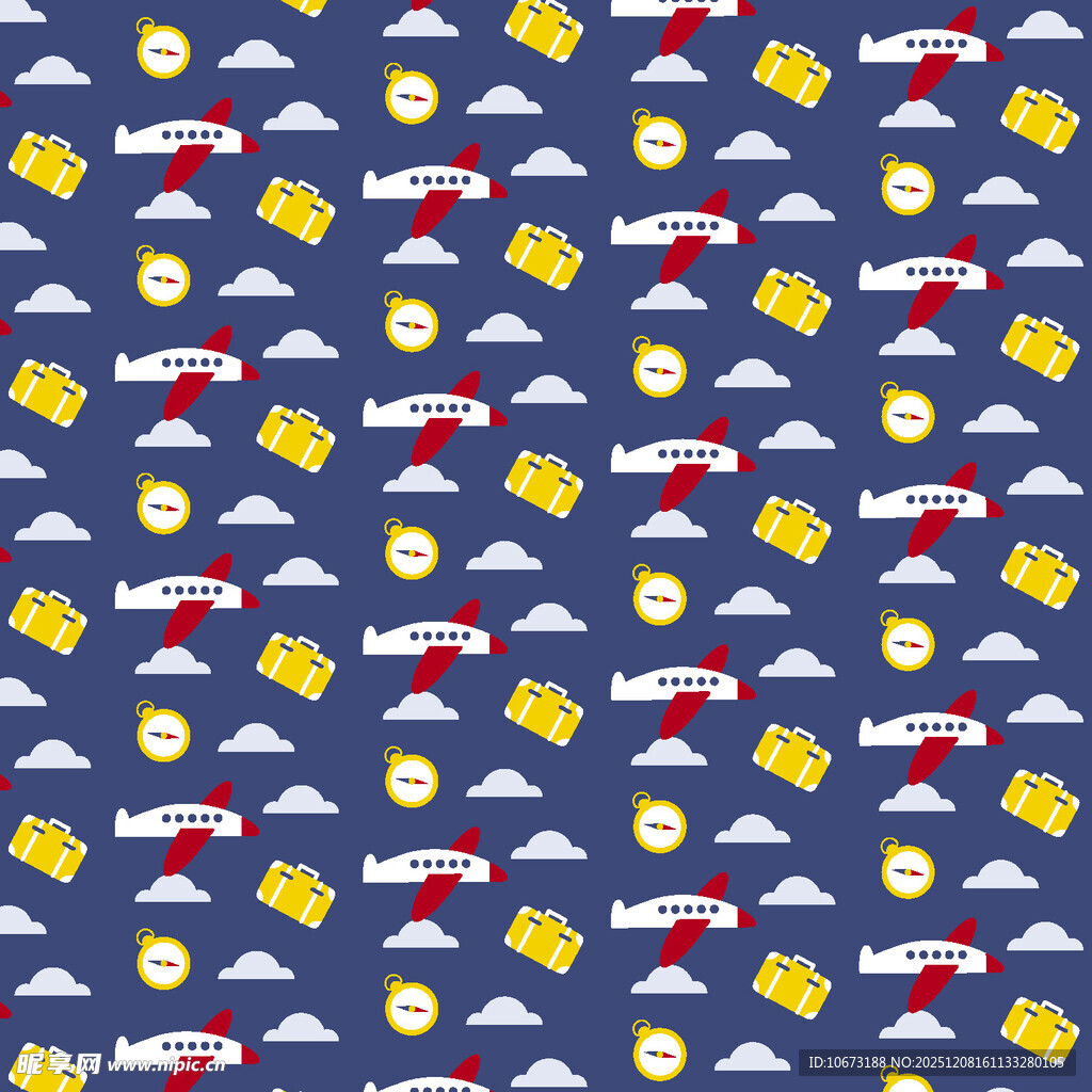 圣诞主题无缝图案背景