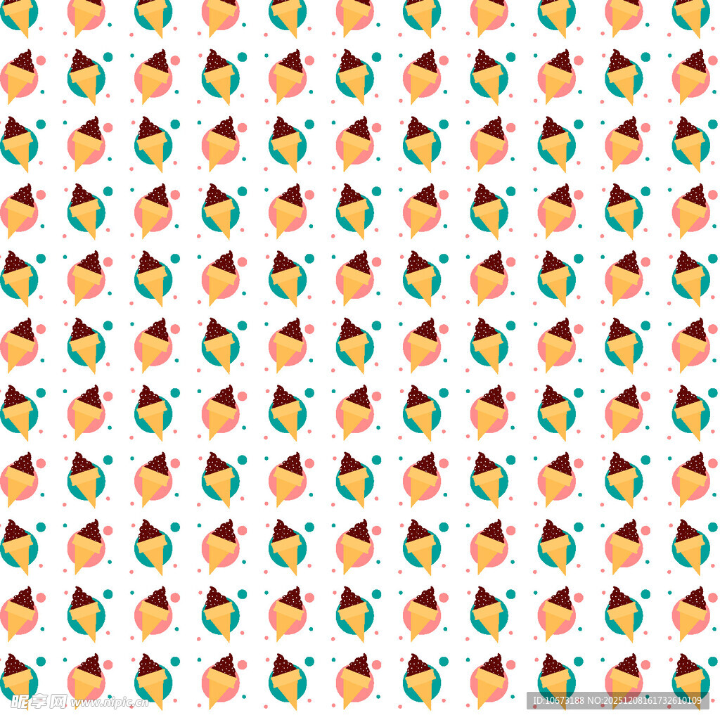 多彩卡通图案背景