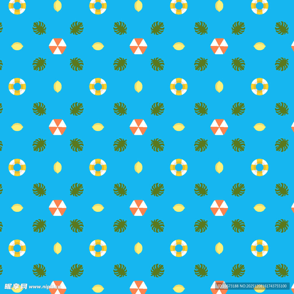 蓝色花卉图案背景纹理