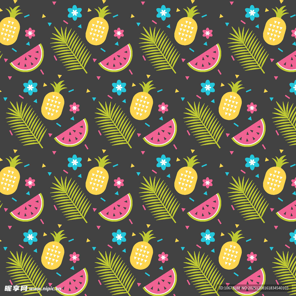 水果图案无缝背景设计