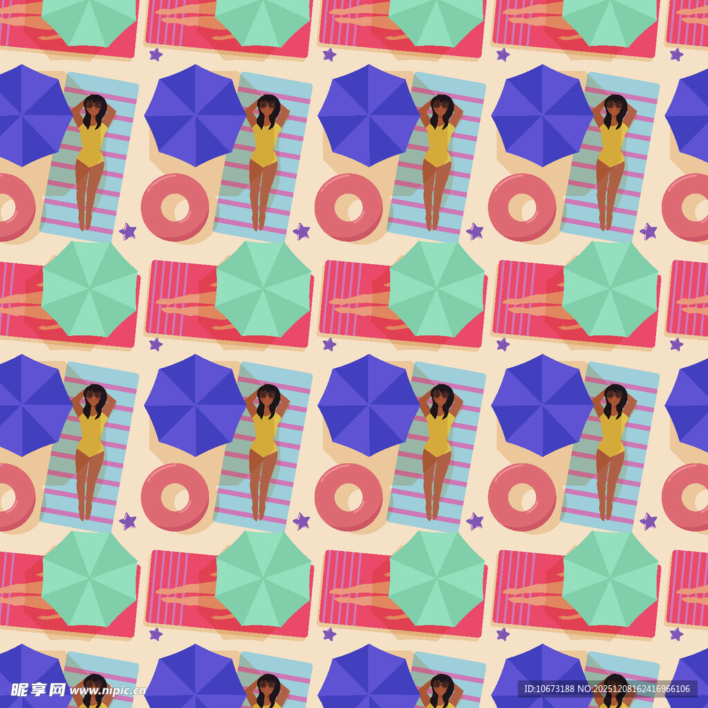 多彩冰淇淋图案背景设计