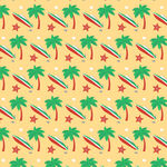 热带风情沙滩元素图案