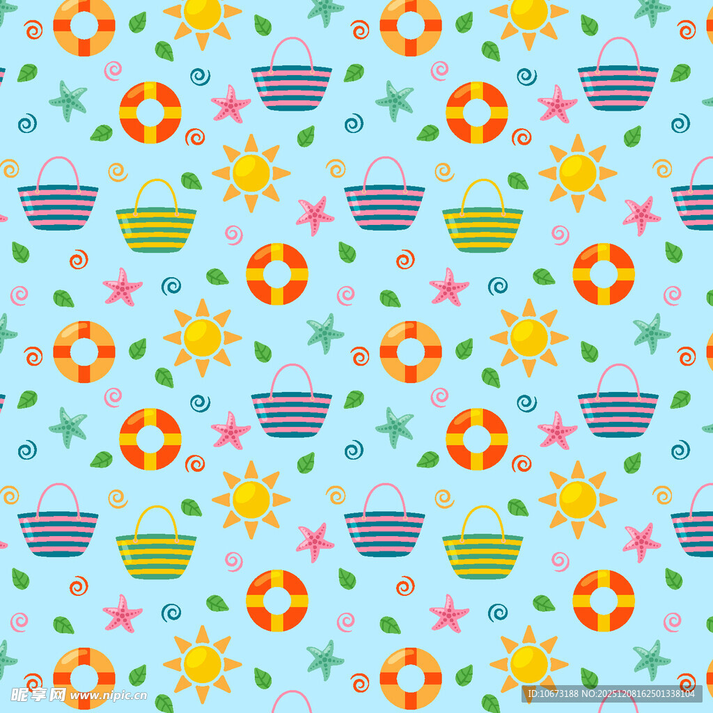 清新花卉图案背景