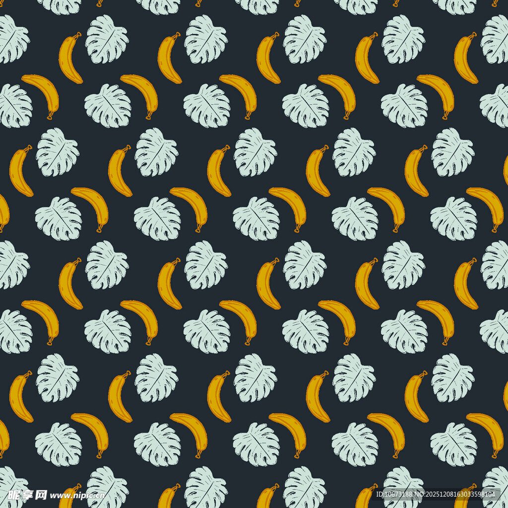 月亮云朵图案的深色背景图