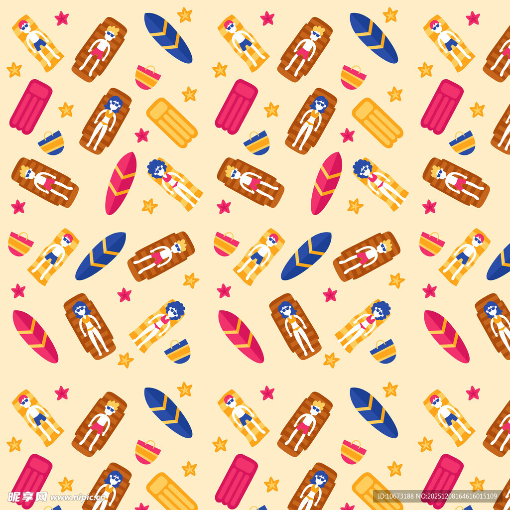 多彩乐器图案背景