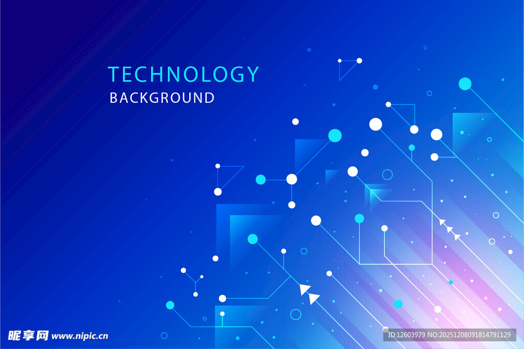 蓝色科技风背景图案