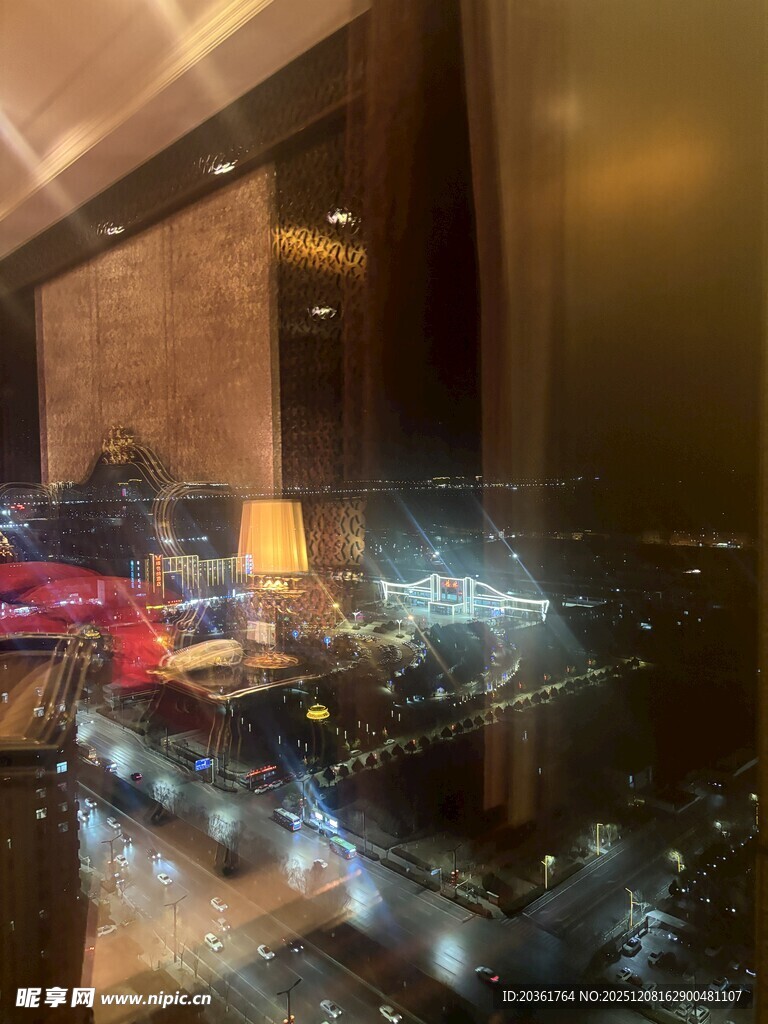 城市夜景璀璨灯光秀