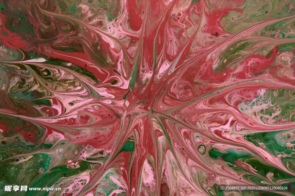 抽象红色花卉图案纹理