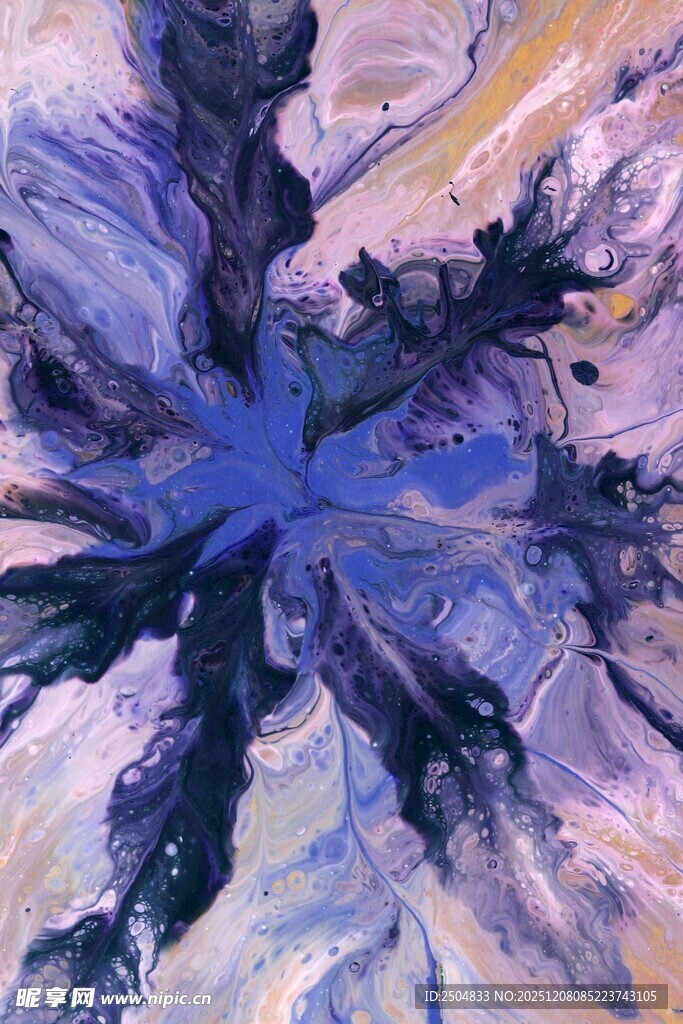 抽象艺术花卉图案